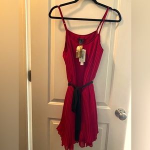 Aqua Baby Doll Dress - Ruby Red